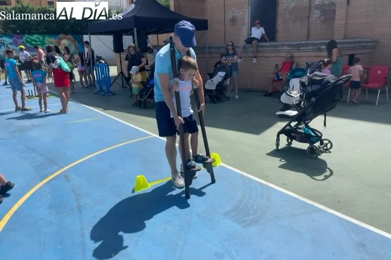 El parque La Huerta acogía una mañana de juegos infantiles este viernes de fiestas