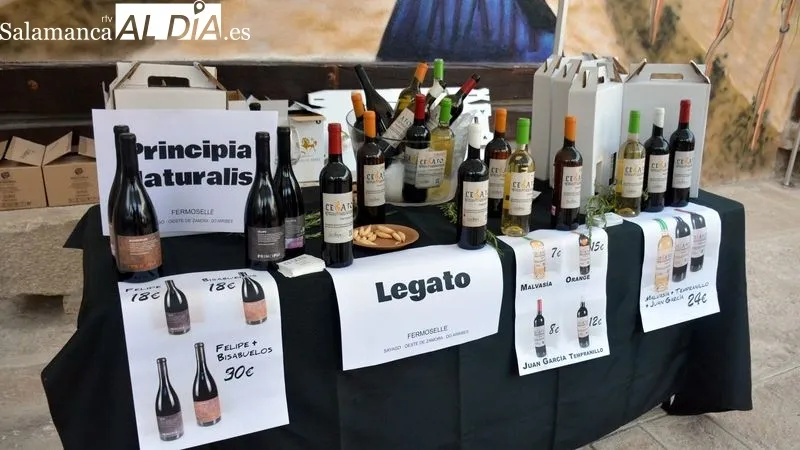 Los visitantes de la feria pudieron catar los diferentes vinos de cada bodega