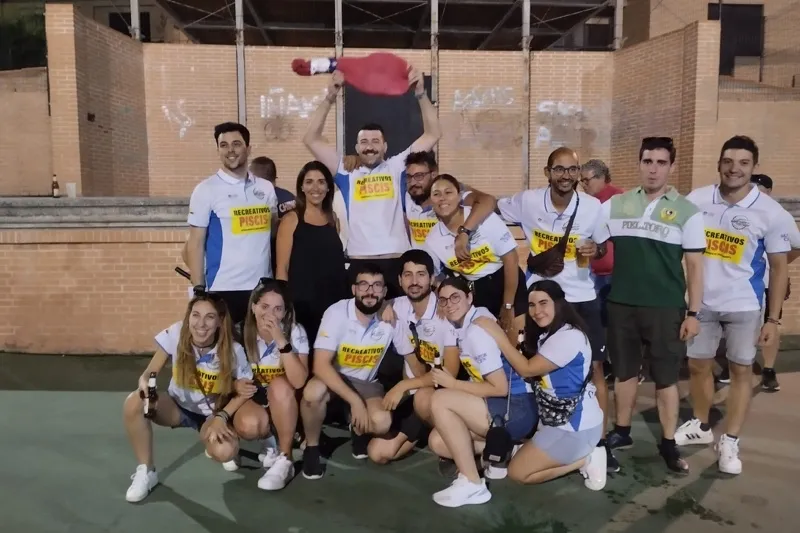 El parque La Huerta acogía el torneo interpeñas de calva y rana