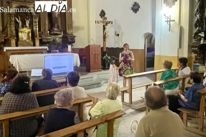 Alejandra del Barrio Luna ha sido la encargada de restaurar al Crucificado de Bóveda del Rio Almar