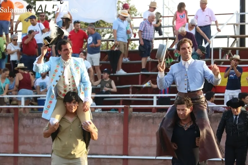 Bonito festejo de rejones en Masueco para poner punto final a las fiestas / CORRAL