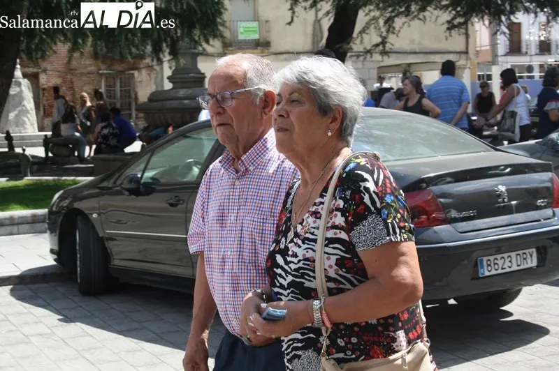 Santa Maria Reina procesionaba por primera vez este martes como patrona de Peñaranda