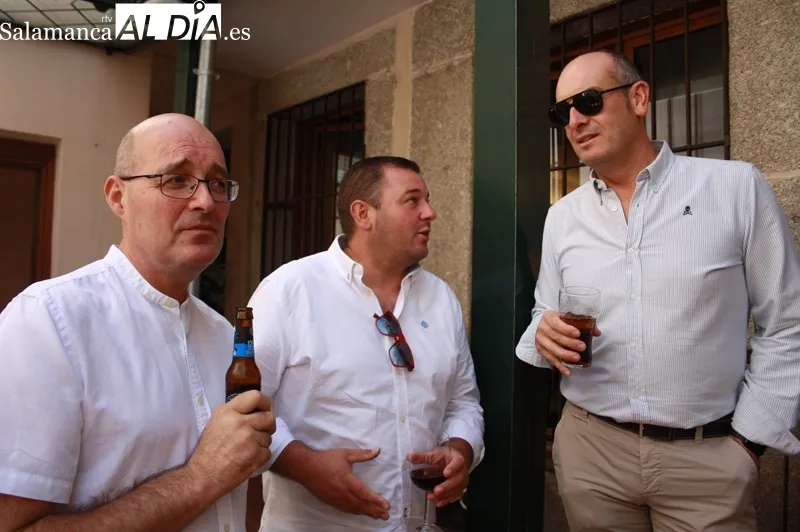 La recepción de alcaldes y asociaciones de mayores que organiza Peñaranda tenía lugar este sábad