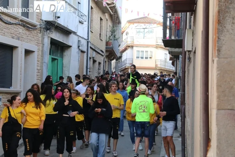 Rápido y bonito encierro de Andoni Rekagorri en Aldeadávila de la ribera este viernes 25 de agosto / CORRAL 