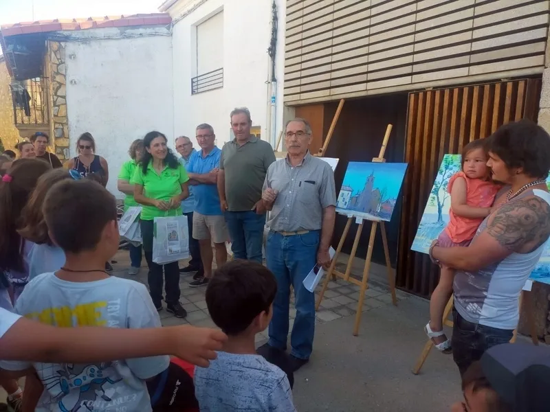 Foto 9 - Javier Encinas recibe el primer premio del V Certamen de pintura r&aacute;pida 'Villa de Sobradillo' por &lsquo;Tiempos modernos&rsquo;