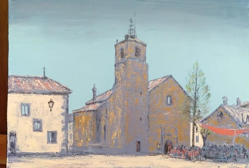 Foto 7 - Javier Encinas recibe el primer premio del V Certamen de pintura r&aacute;pida 'Villa de Sobradillo' por &lsquo;Tiempos modernos&rsquo;