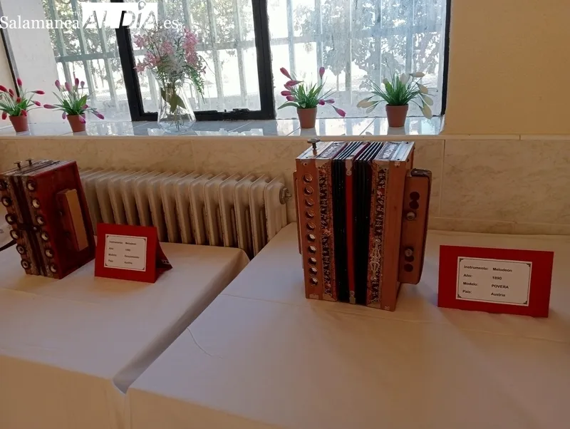Interesante exposición de acordeones en Sobradillo 