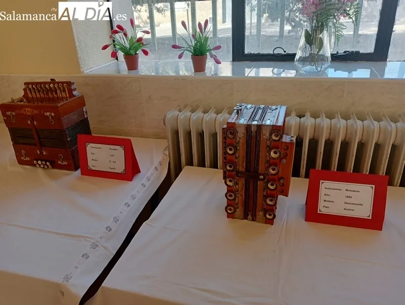 Interesante exposición de acordeones en Sobradillo 