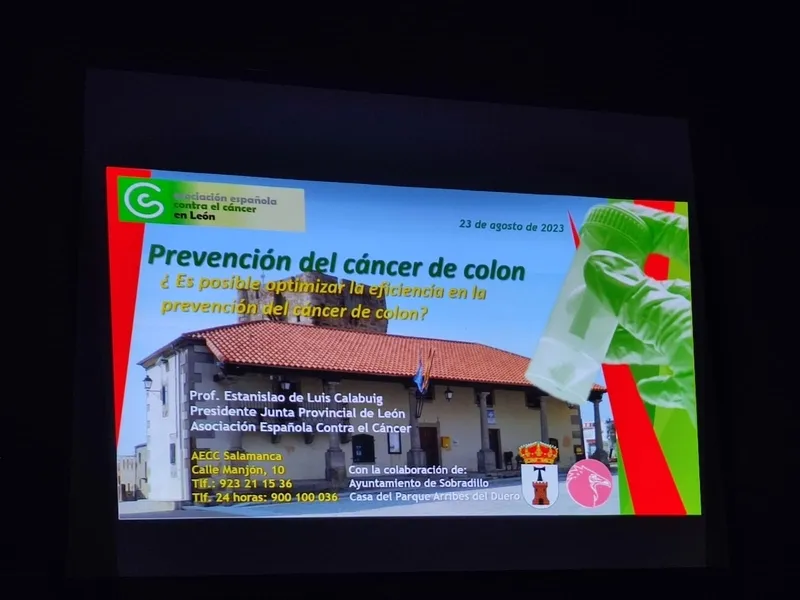 Charla sobre el cáncer de colón en la Casa del Parque Arribes del Duero en Sobradillo 