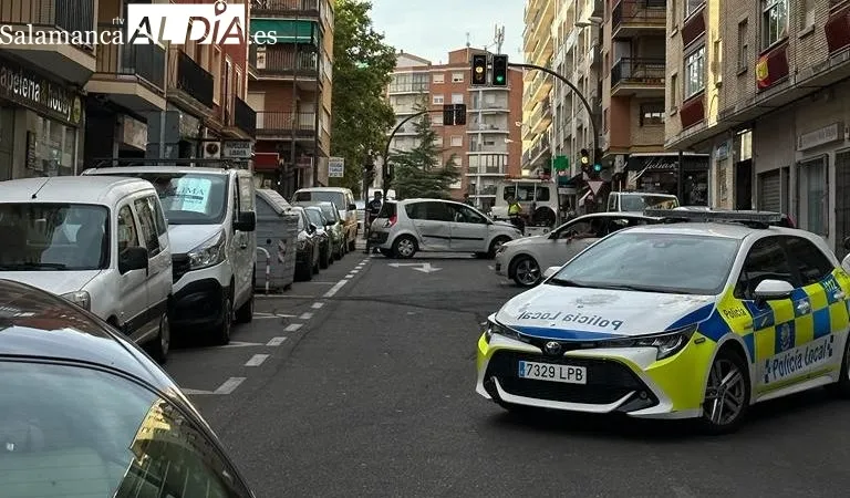 Despligue policial por el accidente en la avenida de Campoamor