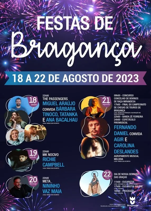 Programa Fiestas de Bragança 2023