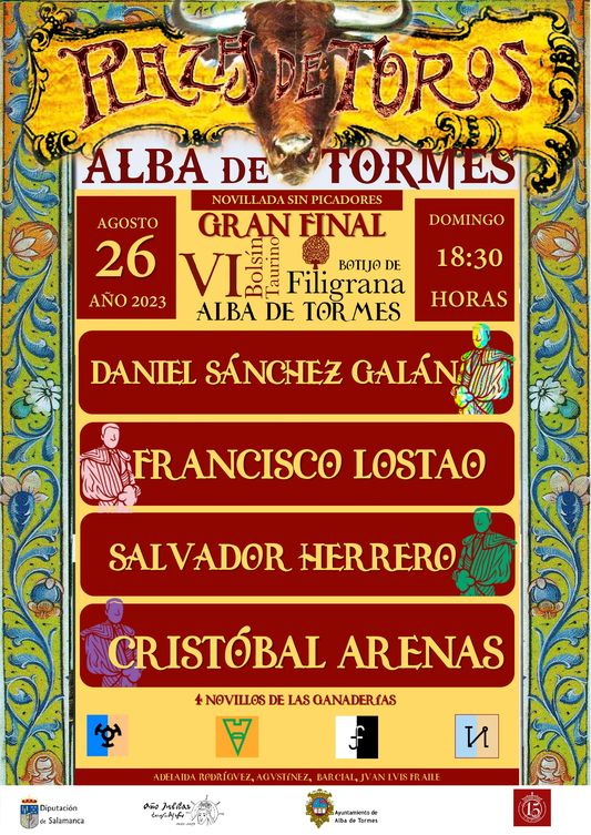 Cuatro jóvenes optan a ganar el el Bolsín Taurino Botijo de Filigrana en Alba de Tormes