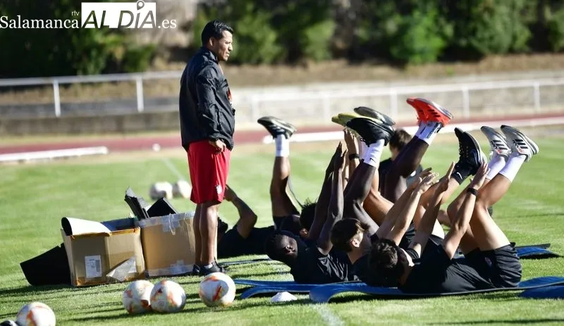 Entrenamiento del Salamanca UDS de este lunes, 7 de agosto de 2023