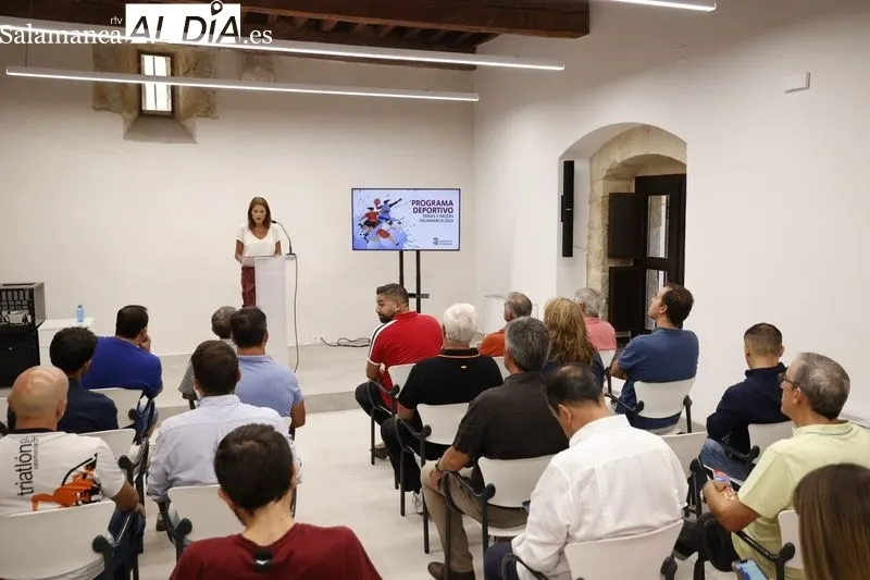  Presentación en la Torre de los Anaya del Programa Deportivo de Ferias y Fiestas se desarrollará del 1 al 24 de septiembre. Foto de David Sañudo