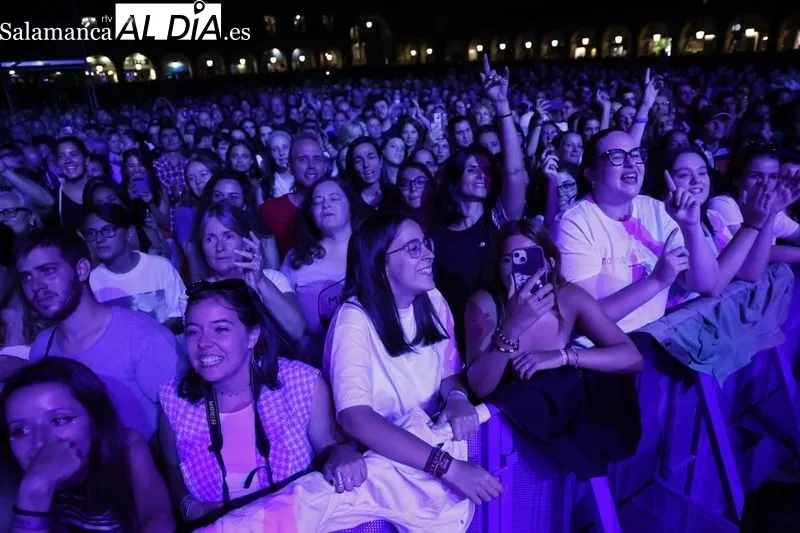Concierto de Vanesa Martin en la Plaza Mayor de Salamanca. Fotos: David Sañudo