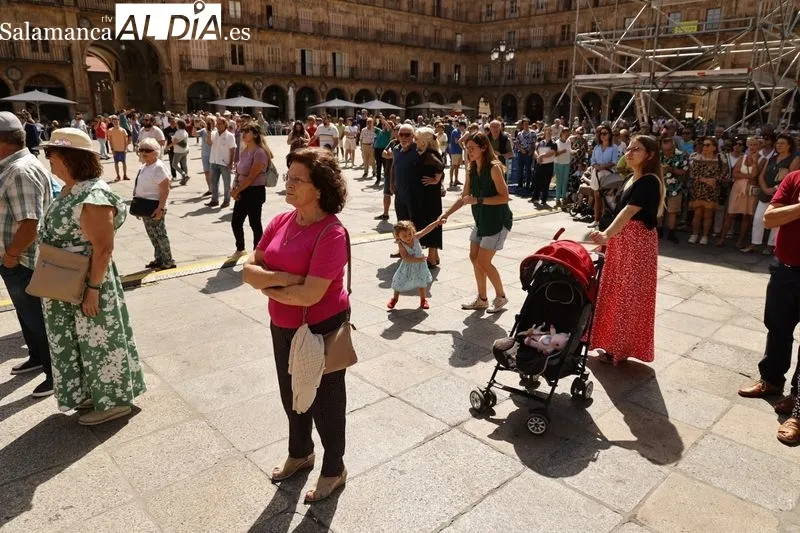 Concierto de la Banda Municipal de Música en la Plaza Mayor. Fotos: David Sañudo