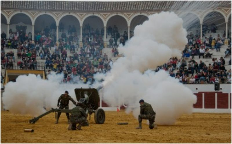 Exhibición de la Guardia Real en Alba de Tormes