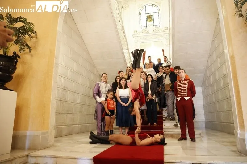 Presentación del circo inclusivo en el Ayuntamiento de Salamanca. Foto de David Sañudo