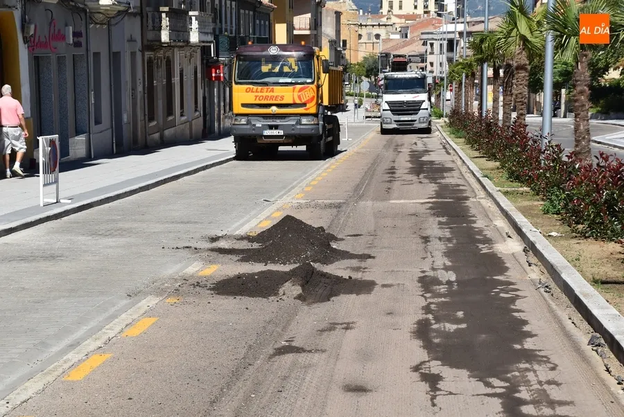 Foto 9 - En marcha el fresado de la Avenida de Espa&ntilde;a como paso previo a su reasfaltado