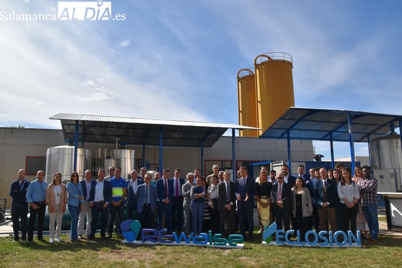 Inauguración del nuevo Centro de Innovación en el Ciclo Integral del Agua en la Estación Depuradora de Aguas Residuales (EDAR) de Salamanca. Foto de Vanesa Martins