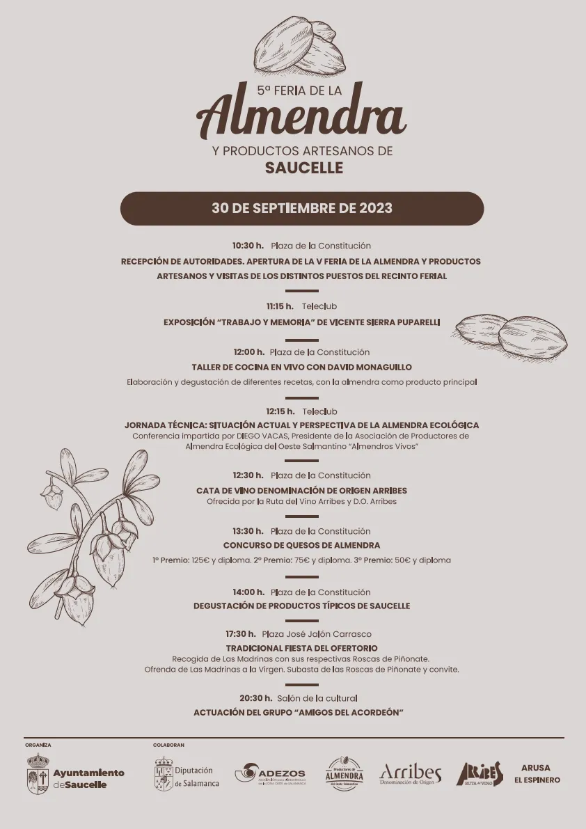 Foto 2 - Saucelle se prepara para la 5&ordf; Feria de la Almendra y Productos Artesanos
