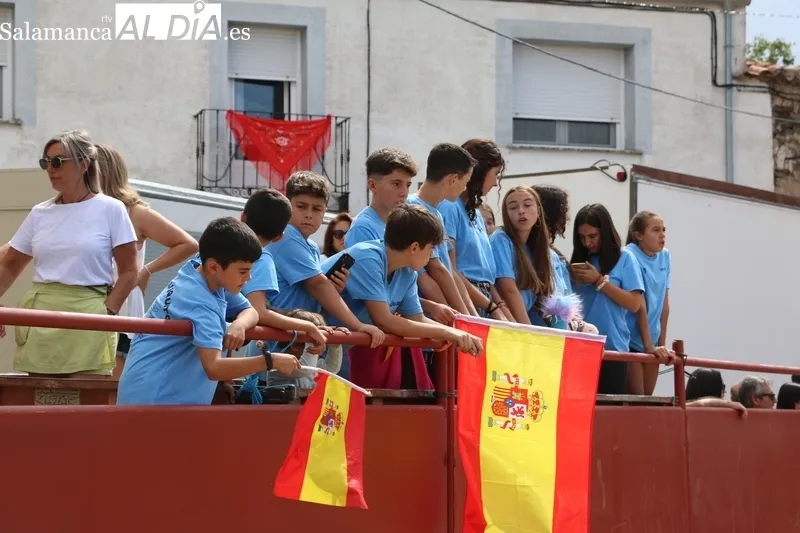 Gran juego el que dieron en el encierro de Villares de Yeltes las reses de Orive, tres vacas y un novillo bien presentado / CORRAL 