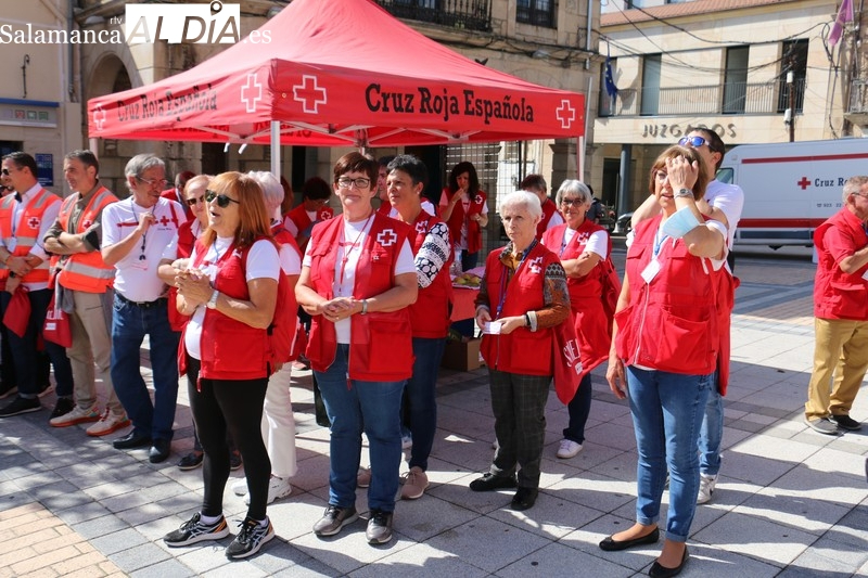 El anterior Encuentro Provincial de Voluntariado de Cruz Roja Salamanca se celebraba, hace un año, en Vitigudino. Foto de archivo