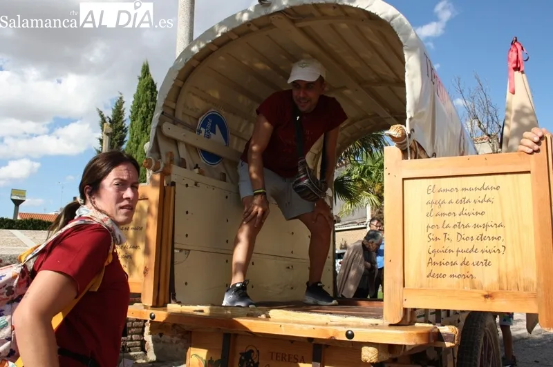 La Marcha Teresiana celebraba un año más la Comunión del higo en Aldeaseca de la Frontera