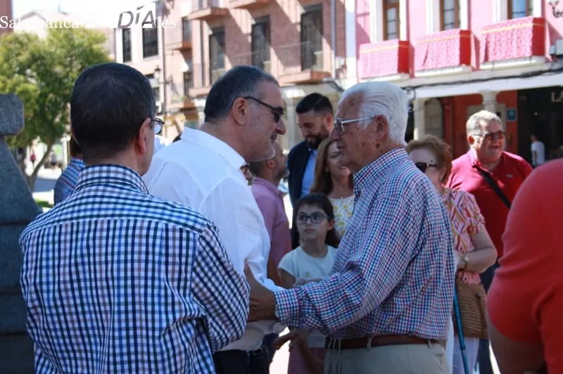 Peñaranda realizaba un reconocimiento al autor del Templete, Julián Pérez Núñez