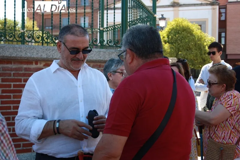 Peñaranda realizaba un reconocimiento al autor del Templete, Julián Pérez Núñez