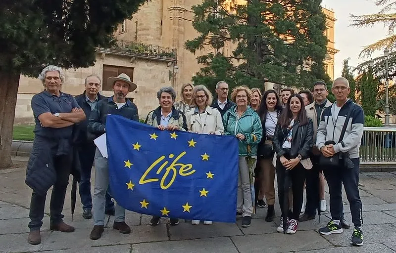 Uno de los itinerarios guiados del proyecto LIFE Vía de la Plata