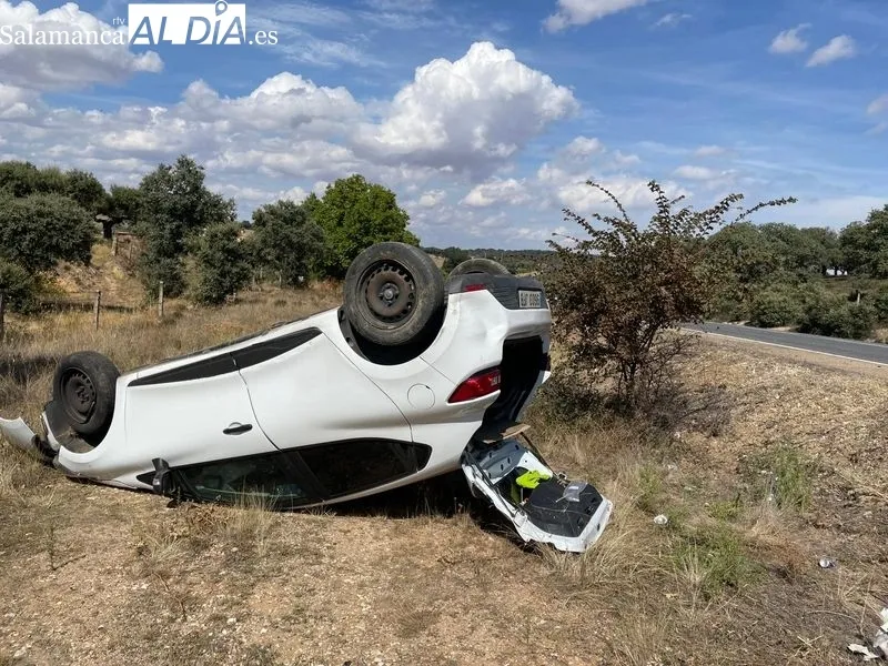 Foto 4 - Un var&oacute;n de unos 70 a&ntilde;os, herido en un brutal accidente cerca de El Encinar