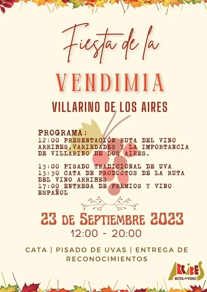 Foto 2 - Villarino vivir&aacute; el s&aacute;bado la Fiesta de la Vendimia con pisado de la uva y cata de productos de Arribes