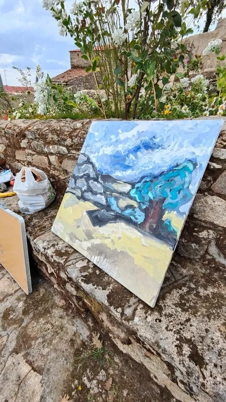 Entrega de premios del I Certamen de Pintura Al Aire Libre ‘Momentos rurales: paisajes y paisanaje’ celebrado este viernes en Barruecopardo