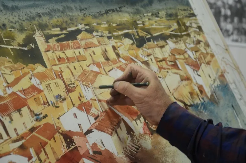 Entrega de premios del I Certamen de Pintura Al Aire Libre ‘Momentos rurales: paisajes y paisanaje’ celebrado este viernes en Barruecopardo