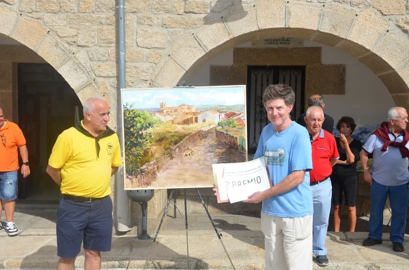 Entrega de premios del I Certamen de Pintura Al Aire Libre ‘Momentos rurales: paisajes y paisanaje’ celebrado este viernes en Barruecopardo