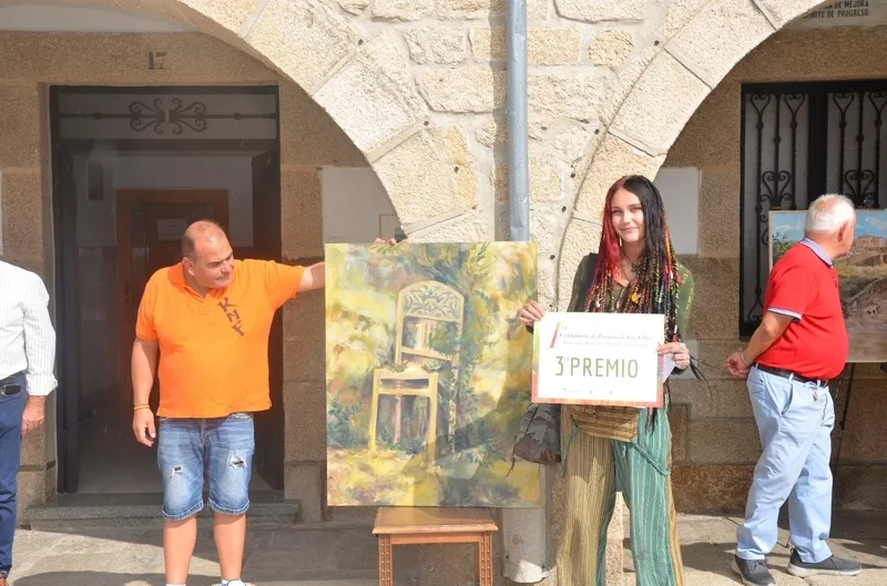 Entrega de premios del I Certamen de Pintura Al Aire Libre ‘Momentos rurales: paisajes y paisanaje’ celebrado este viernes en Barruecopardo