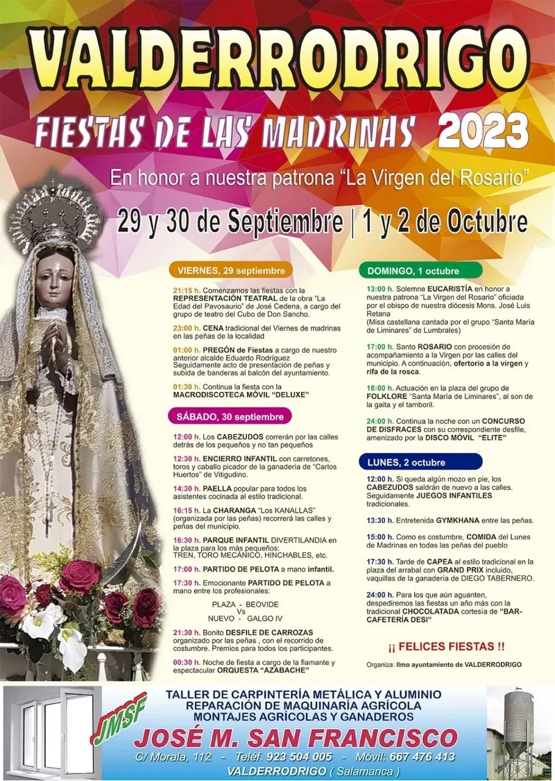 Foto 2 - Valderrodrigo contar&aacute; con la presencia del obispo de la Di&oacute;cesis en sus fiestas en honor a la Virgen del Rosario