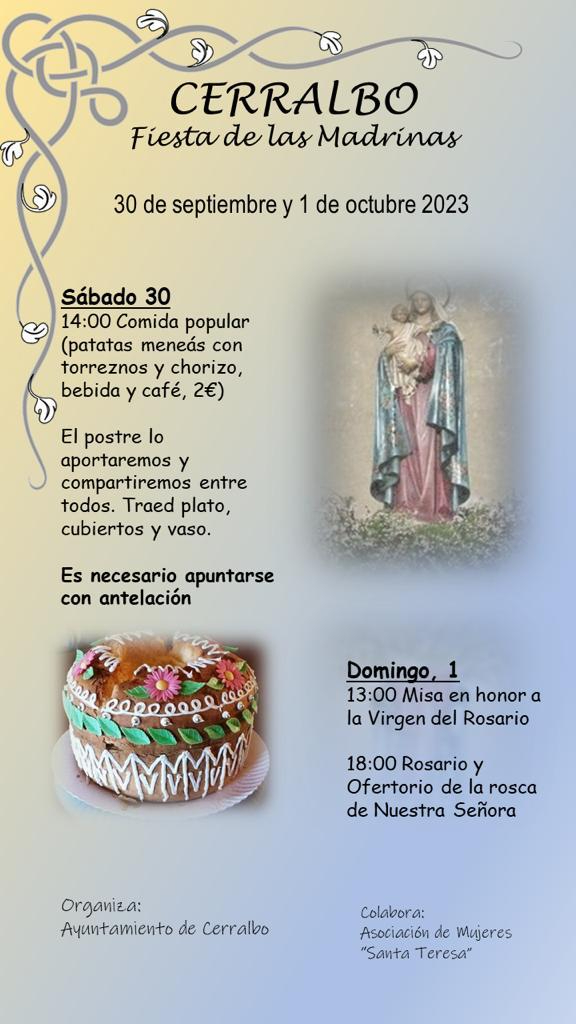 Foto 2 - Cerralbo celebra la Fiesta de las Madrinas con los actos en honor a la Virgen y una comida popular