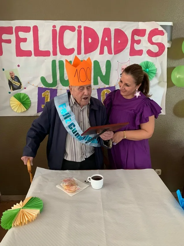 Celebración del centenario de Juan Casado Ledesma en Aldeadávila de la Ribera