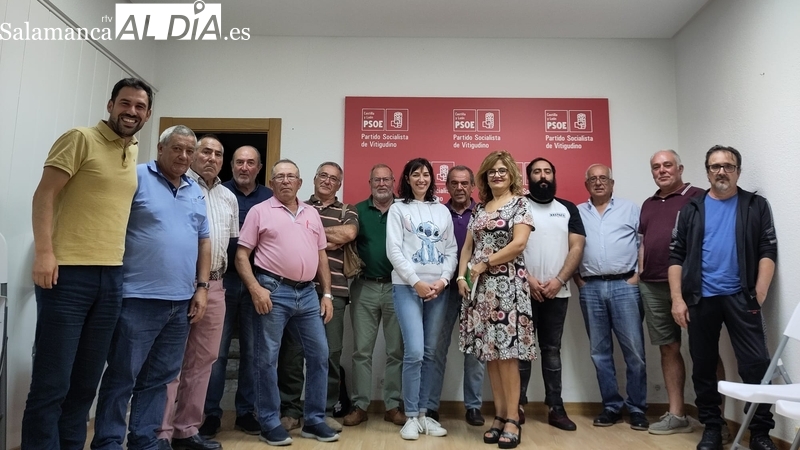 El diputado del PSOE por la comarca de Vitigudino se reúne con alcaldes y concejales socialistas