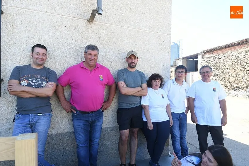 Exhibición trabajo con bueyes en Martillán