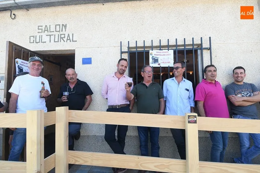 Exhibición trabajo con bueyes en Martillán