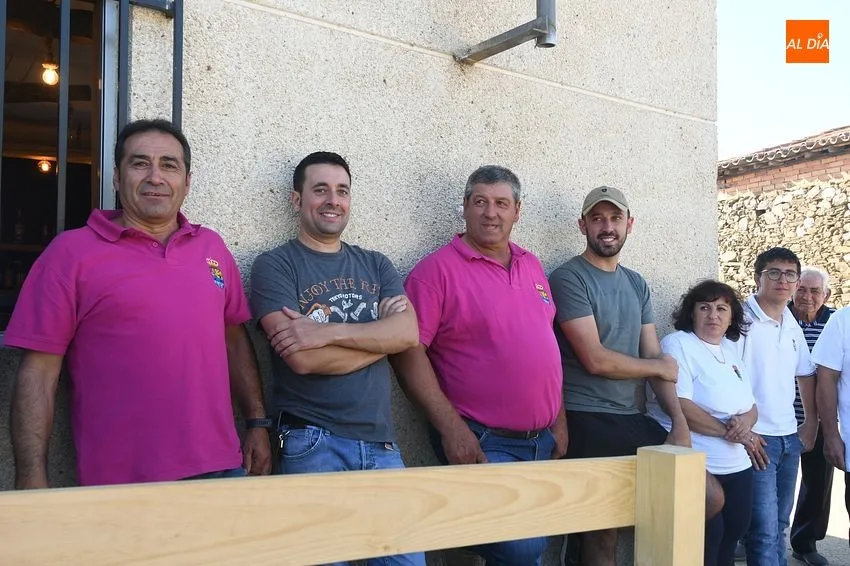 Exhibición trabajo con bueyes en Martillán