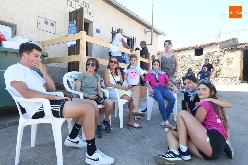 Exhibición trabajo con bueyes en Martillán