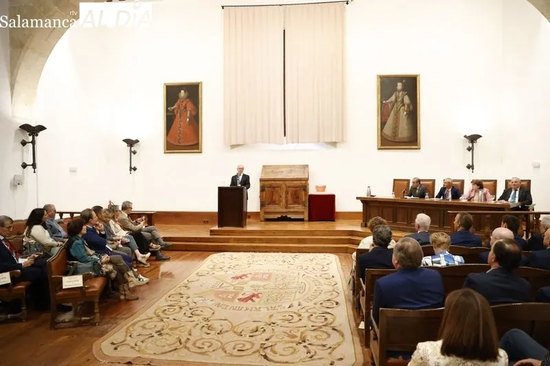 Homenaje en la USAL al profesor Manuel Ángel Vázquez Méndez. Foto de David Sañudo