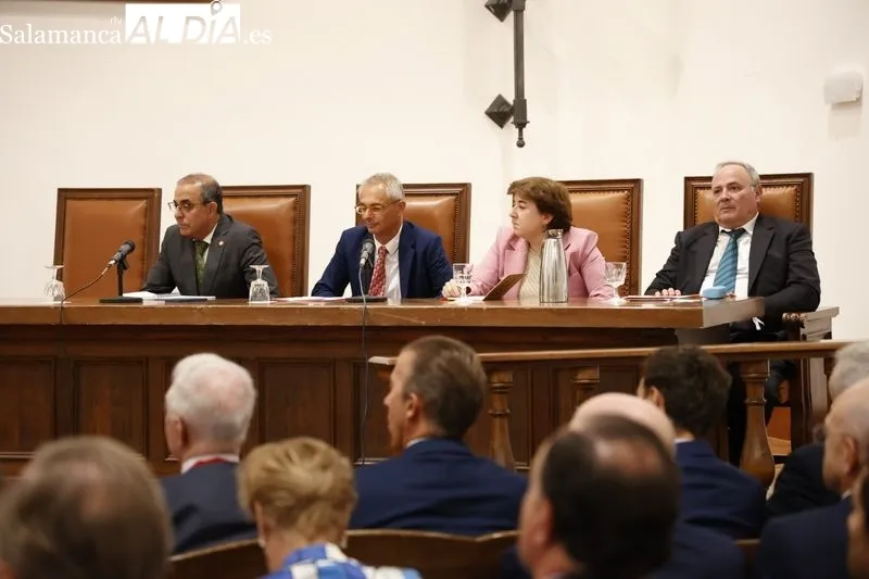 Homenaje en la USAL al profesor Manuel Ángel Vázquez Méndez. Foto de David Sañudo