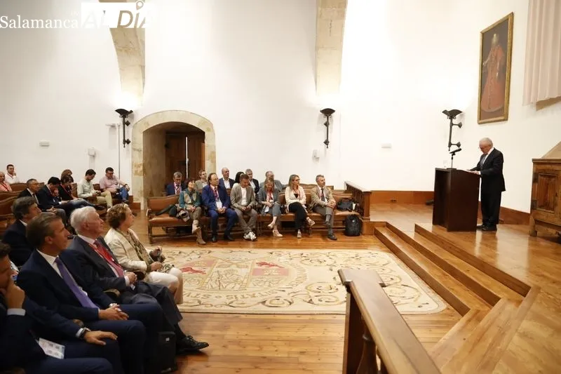 Homenaje en la USAL al profesor Manuel Ángel Vázquez Méndez. Foto de David Sañudo