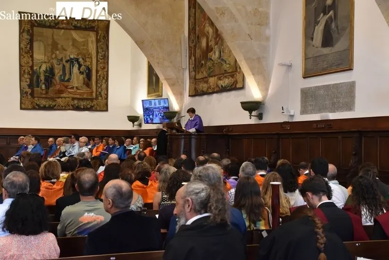 Ceremonia de apertura del curso universitario 2023-2024 de la Universidad de Salamanca. Foto Vanesa Martins