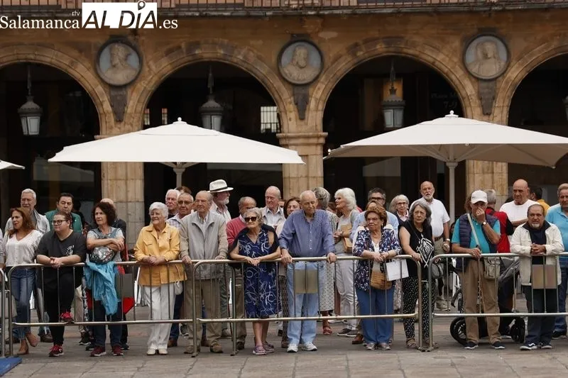 Concierto en la Plaza Mayor de la Banda de Música de la Policía Nacional. Foto de David Sañudo